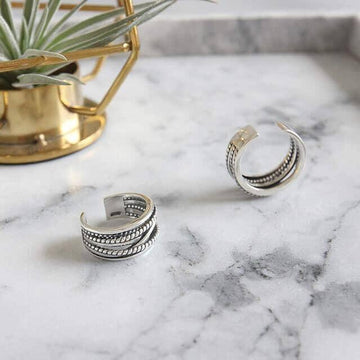 Vintage Large Ring in 925 Sterling Silver- Best Online Prices - The Jewellery Supermarket